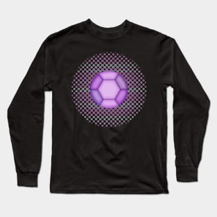 Purple Striped Beta Kindergarten Monster Gem Long Sleeve T-Shirt